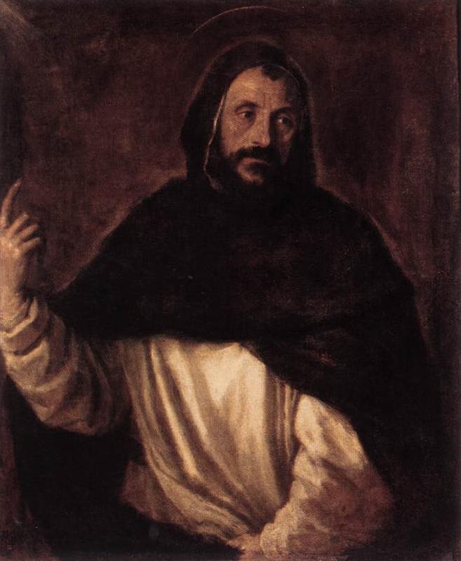 TIZIANO Vecellio St Dominic  st